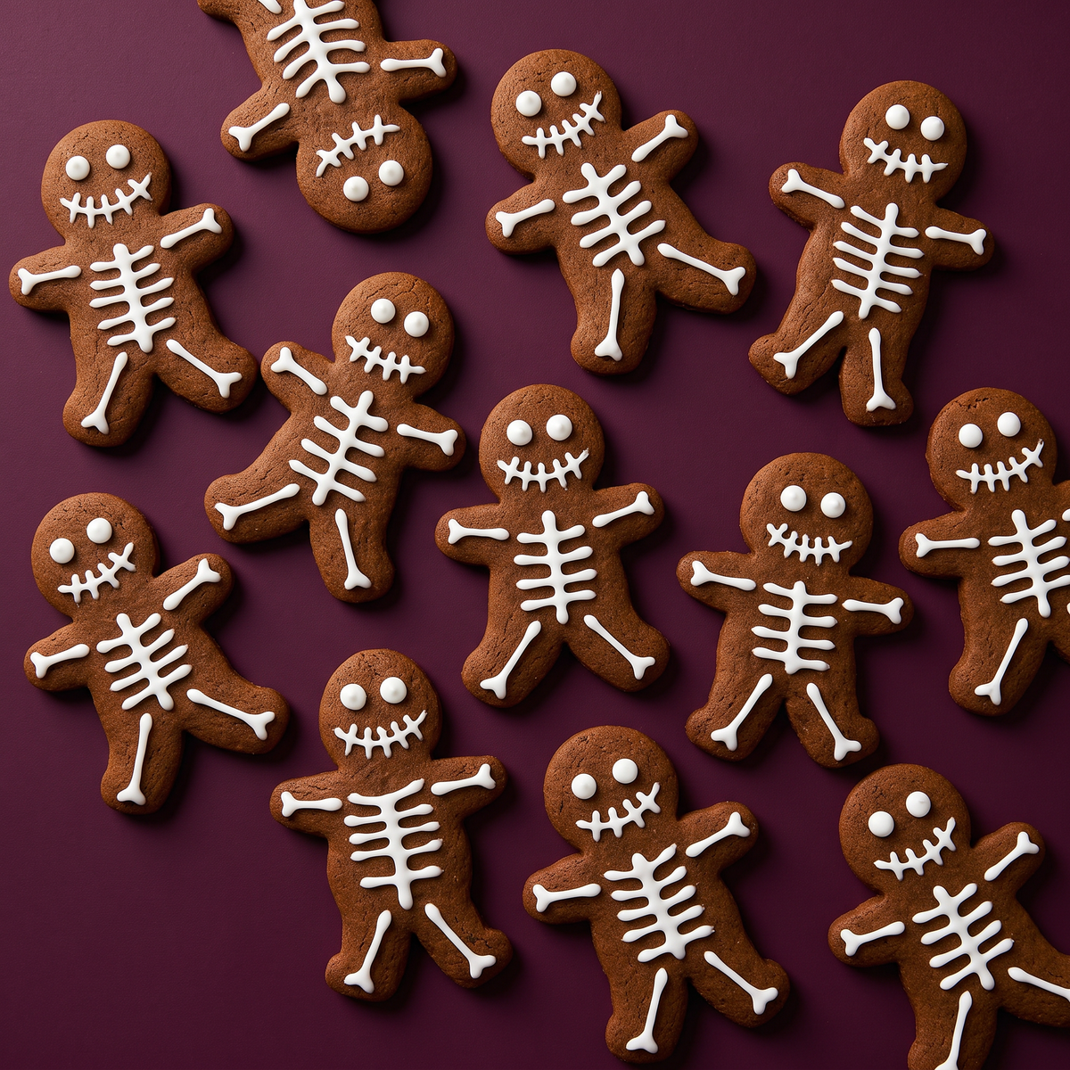 Spooky Season: Chai Gingerbread Skeletons