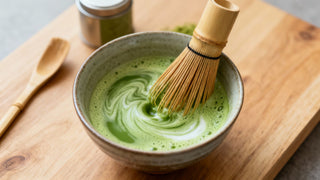 Enjoy matcha green tea bamboo whisk: Froth Like a Barista