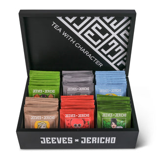 Wooden 6 Compartment Enveloped Teabag Dispenser Box