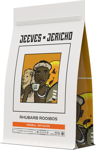 Té de rooibos y ruibarbo en hebras
