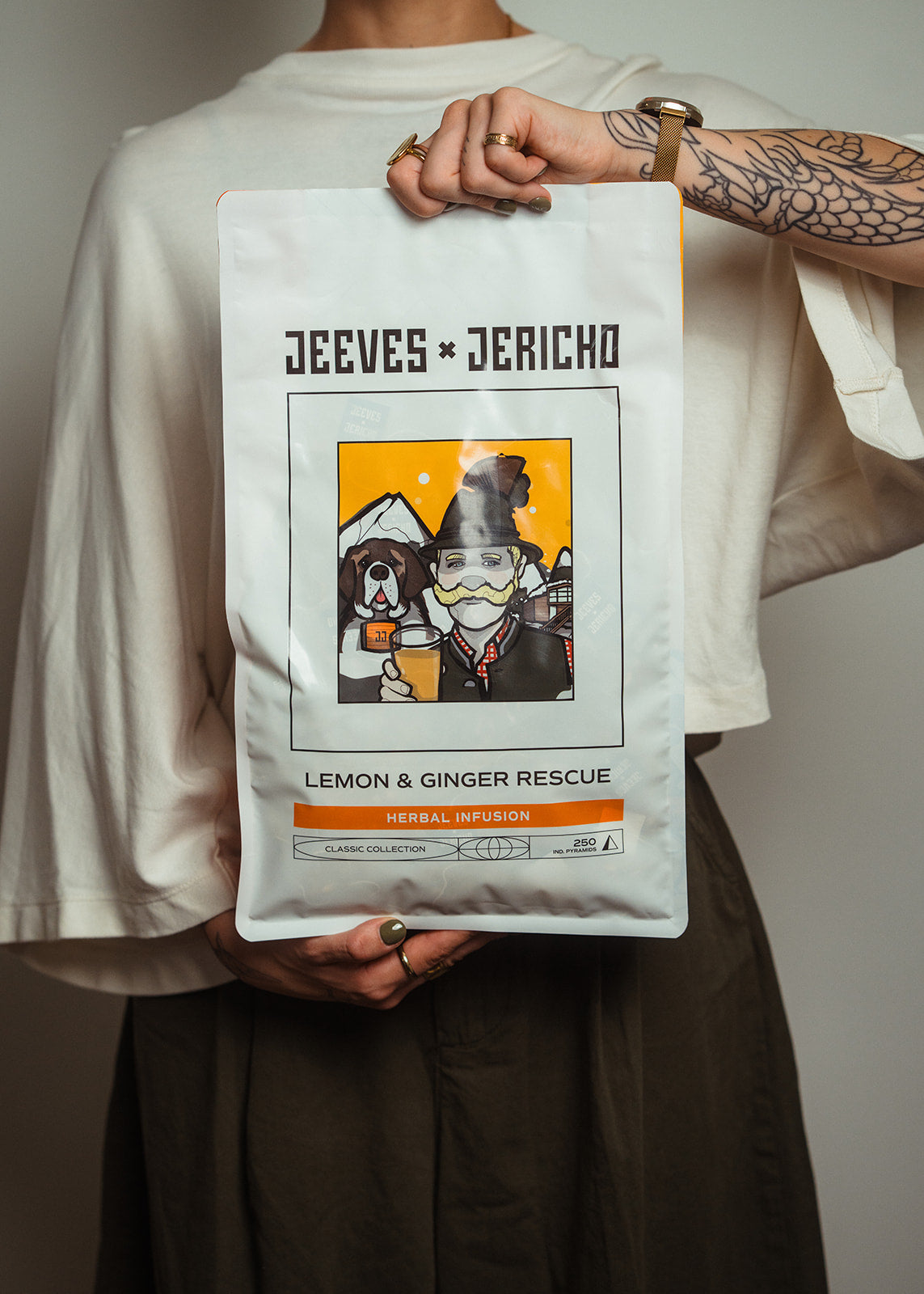 Lemon & Ginger Rescue Tea Bags - Lemon Ginger Bulk Pyramids